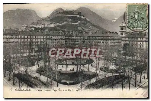 Ansichtskarte AK Grenoble Place Victor Hugo Les Forts