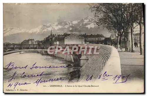 Cartes postales Grenoble L'Isere et le Quai Claude Bernard