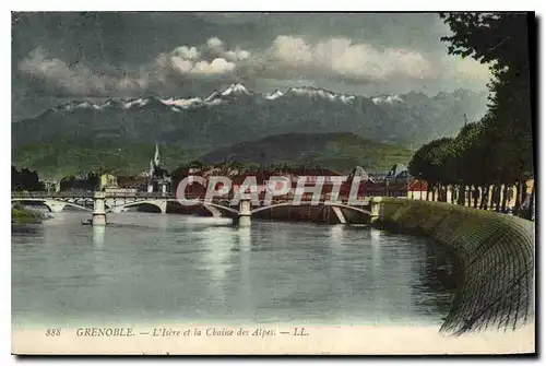 Cartes postales Grenoble L'Isere et la Chaine des Alpes