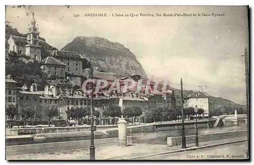 Ansichtskarte AK Grenoble L'Isere au Quai Perriere Ste Marie d'en Haut et le Saint Eynard