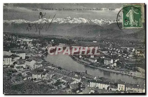 Cartes postales Grenoble La Tronche L'Ile et la Chaine des Alpes