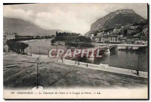 Ansichtskarte AK Grenoble Le Tournant de l'Isere et le Casque de Neron