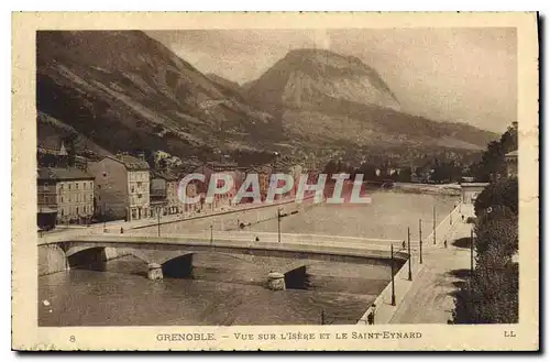 Cartes postales Grenoble Vue sur l'Isere et le Saint Eynard