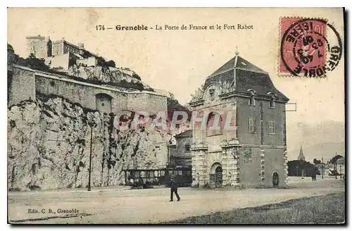 Ansichtskarte AK Grenoble La Porte de France et le Fort Rabot