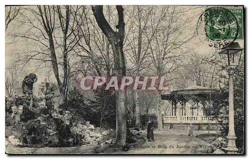 Cartes postales Grenoble Kiosque et Bois du Jardin de Ville