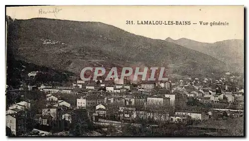 Cartes postales Lamalou les Bains Vue generale