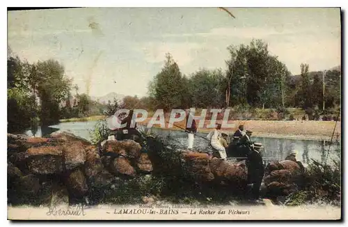 Cartes postales Lamalou les Bains Le Bitoulet Le Rocher des Pecheurs Peche