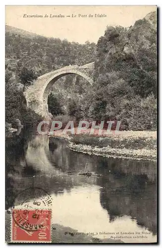 Ansichtskarte AK Excursions de Lamalou Le Pont du Diable