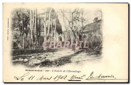 Cartes postales Roquefavour L'Entree de l'Hermitage