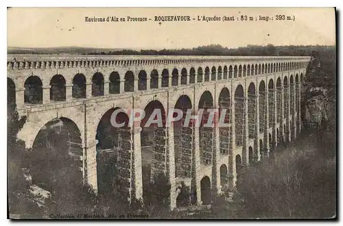 Ansichtskarte AK Environs d'Aix en Provence Roquefavour l'Aqueduc