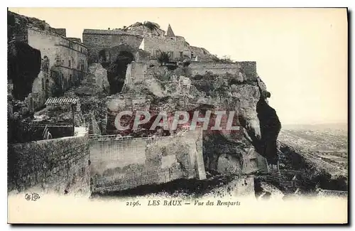 Ansichtskarte AK Les Baux Vue des Remparts