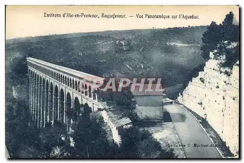 Cartes postales Environs d'Aix en Provence Roquefavour Vue panoramique sur l'Aqueduc