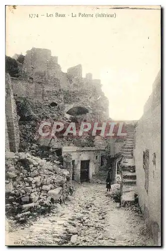 Cartes postales Les Baux La Poterne interieur