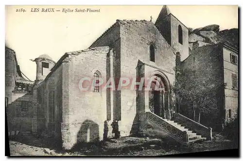 Cartes postales Les Baux Eglise Saint Vincent