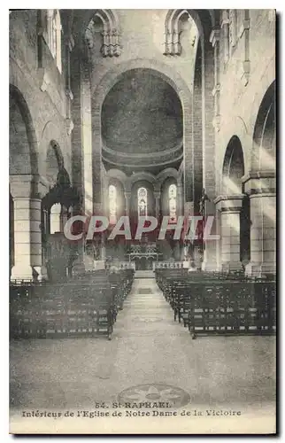 Cartes postales St Raphael Interieur de l'Eglise de Notre Dame de la Victoire