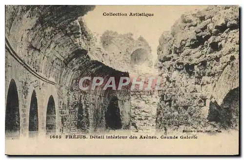 Cartes postales Frejus Detail interieur des Arenes Grande Galerie