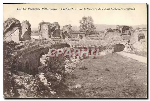 Cartes postales La Provence Pittoresque Frejus Vue Interieure de l'Amphitheatre Romain