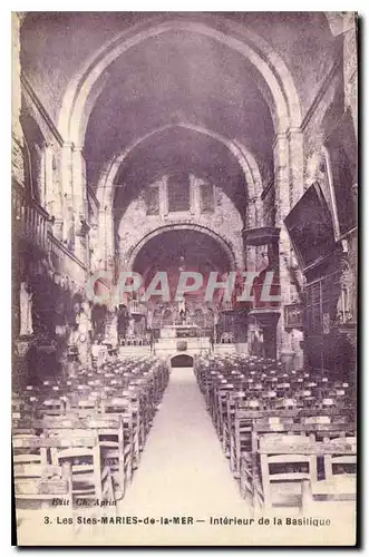 Ansichtskarte AK Les Stes Maries de la Mer Interieur de la Basilique