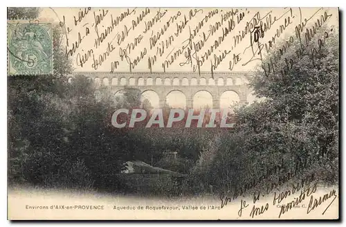 Ansichtskarte AK Environs d'Aix en Provence Aqueduc de Roquefavour Vallee de l'Arc