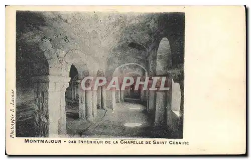 Ansichtskarte AK Montmajour interieur de la Chapelle de Saint Cesaire