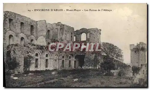 Ansichtskarte AK Environs d'Arles Mont Major Les Ruines de l'Abbaye