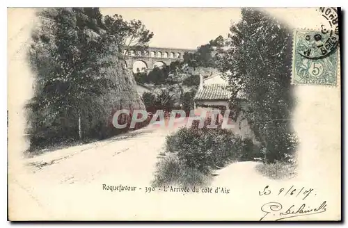 Ansichtskarte AK Roquefavour L'Arrivee du Cote d'Aix