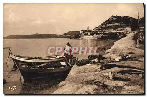 Cartes postales Sites de Provence Littoral de Marseille Bords de l'Etang de Berre Au fond la Route de St Chamas