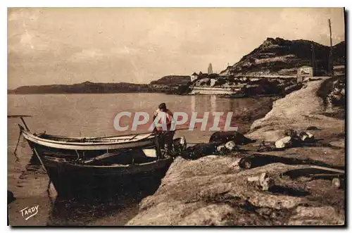 Cartes postales Sites de Provence Littoral de Marseille Bords de l'Etang de Berre Au fond la Route de St Chamas