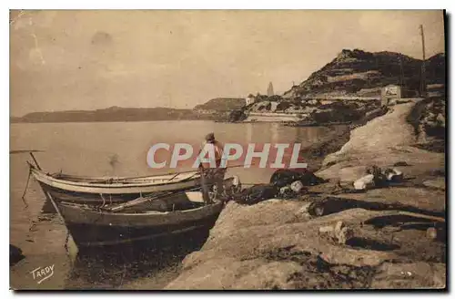 Cartes postales Sites de Provence Littoral de Marseille Bords de l'Etang de Berre Au fond la Route de St Chamas