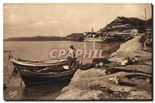 Cartes postales Sites de Provence Littoral de Marseille Bords de l'Etang de Berre Au fond la Route de St Chamas