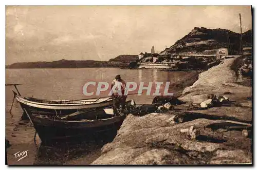 Cartes postales Sites de Provence Littoral de Marseille Bords de l'Etang de Berre Au fond la Route de St Chamas