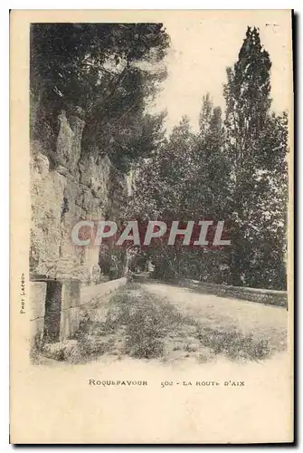 Cartes postales Roquefavour la route d'Aix