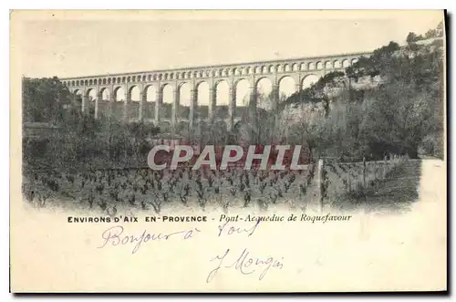 Cartes postales Environs d'Aix en Provence Pont Aqueduc de Roquefavour