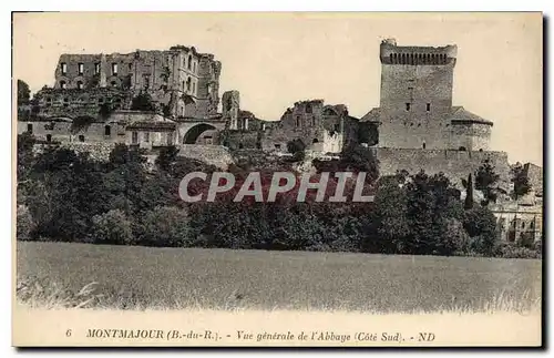 Cartes postales Montmajour Bouches du Phone Vue generale de l'Abbaye Cote sud