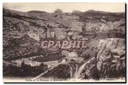 Cartes postales La Provence Vallon de la Fontaine et Beaumaniere