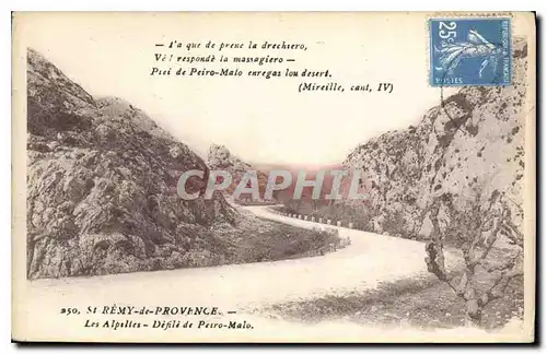 Cartes postales St Remy de Provence Les Alpelles