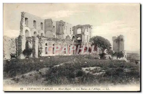 Ansichtskarte AK Environs d'Arles Mont Major Les Ruines de l'Abbaye