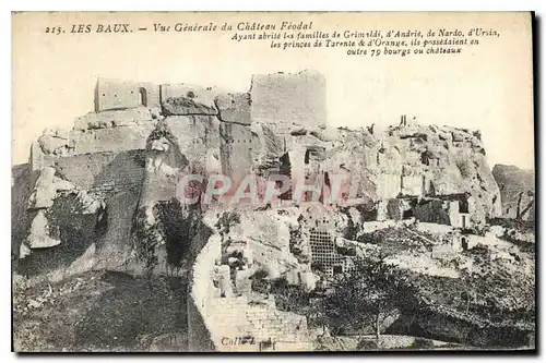 Cartes postales Les Baux Vue generale du Chateau Feodal