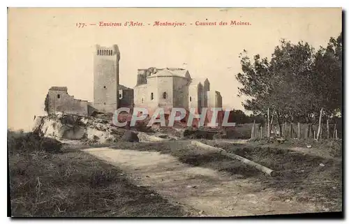 Cartes postales Environs d'Arles Montmajour Couvent des Moines