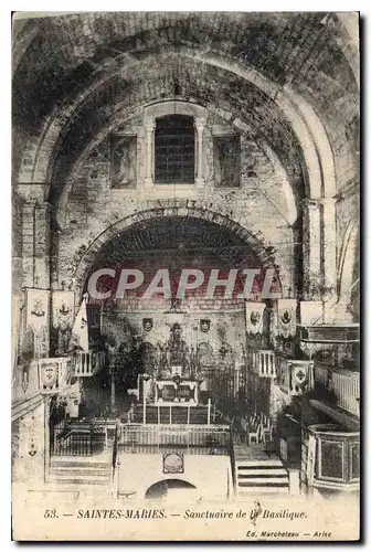 Cartes postales Saintes Maries Sactuaire de la Basilique