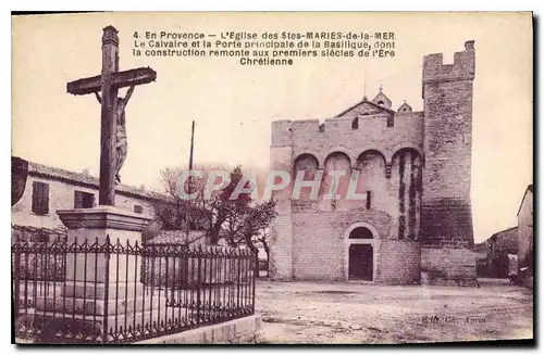 Ansichtskarte AK En Provence l'Eglise des Saintes Maries de la Mer