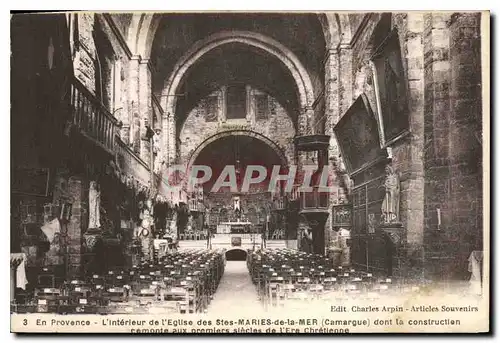 Cartes postales En Provence L'Interieur de l'Eglise des Stes Maries de la Mer Camargue