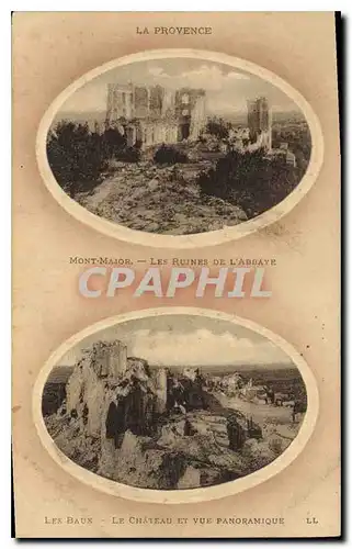 Cartes postales La Provenve Mont major les Ruines de l'Abbaye