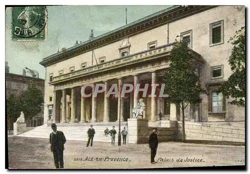 Ansichtskarte AK Aix en Provence palais de justice