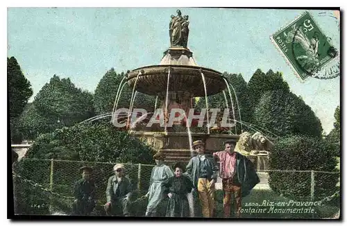 Cartes postales Aix en Provence fontaine Monumentale