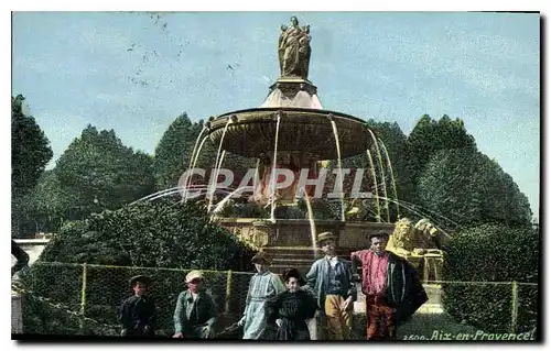 Cartes postales Aix en Provence Fontaine monumentale Enfants