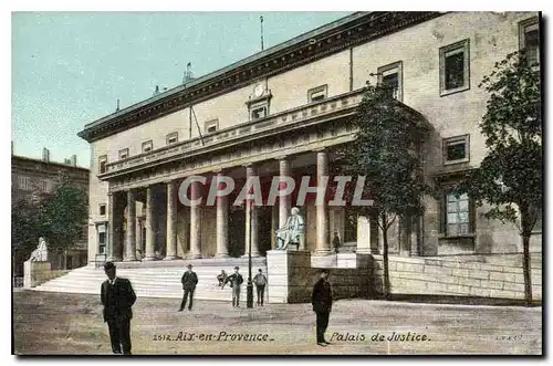 Ansichtskarte AK Aix en Provence palais de justice