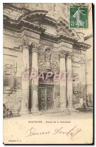 Cartes postales Martigues Portail de la cathedrale