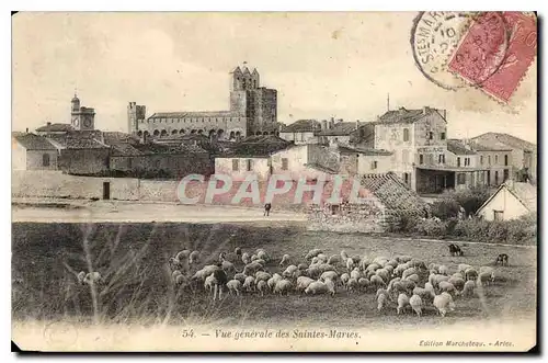 Ansichtskarte AK Vue generale des Saintes Maries Moutons*