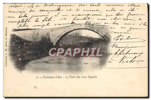 Cartes postales Environs d'Aix le Pont des Trois Sautels